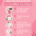 Femme travaillant à domicile dans un espace cosy et bien organisé.