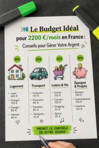 Femme souriante tenant un carnet et un crayon, planifiant son budget