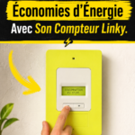 Compteur Linky installé sur un mur, illustrant des économies d'énergie