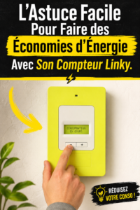 Compteur Linky installé sur un mur, illustrant des économies d'énergie