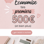 Femme souriante prenant des notes sur un budget pour économiser de l'argent