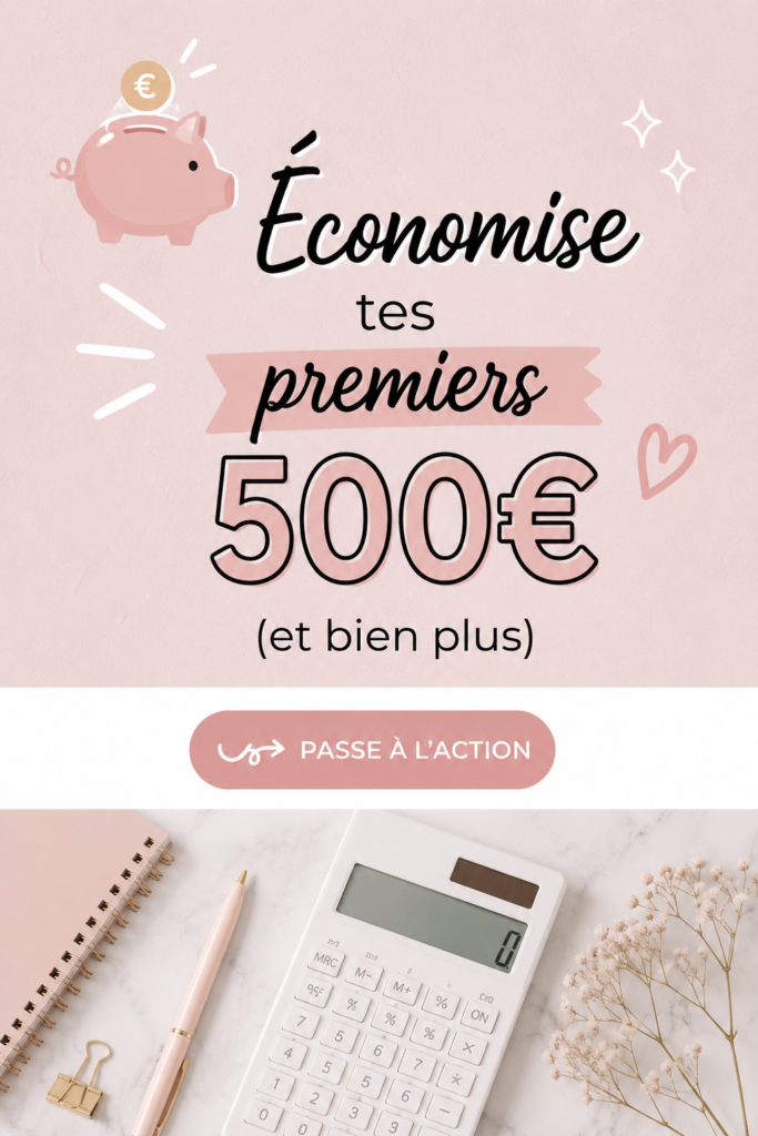 Femme souriante prenant des notes sur un budget pour économiser de l'argent