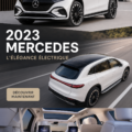 Mercedes EQS 2023, un SUV électrique élégant et moderne sur une route