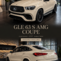 Mercedes GLE 63 S AMG Coupe en mouvement sur une route de campagne