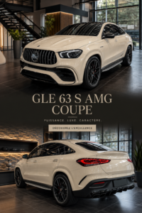Mercedes GLE 63 S AMG Coupe en mouvement sur une route de campagne