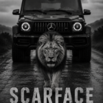 Affiche de Scarface avec Al Pacino devant une Mercedes-Benz G-Class