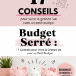 Femme souriante devant un tableau de budget, symbolisant la gestion financière