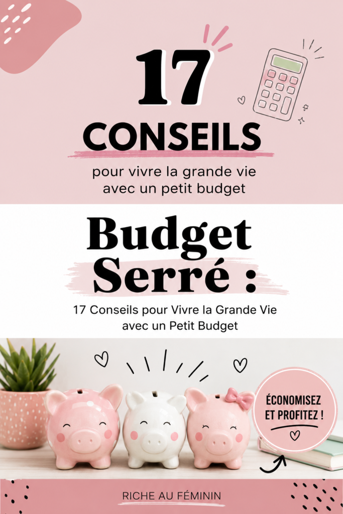 Femme souriante devant un tableau de budget, symbolisant la gestion financière