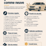 Une femme en train de vérifier le niveau d'huile de sa voiture