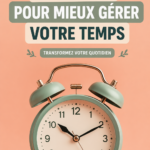 Femme utilisant un planner pour gérer son temps efficacement