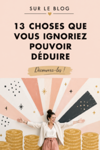 Graphique représentant 13 déductions fiscales inattendues à connaître