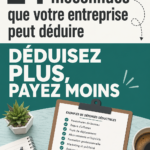 Dépenses professionnelles déductibles avec bureau et documents financiers