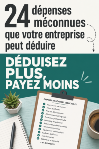 Dépenses professionnelles déductibles avec bureau et documents financiers