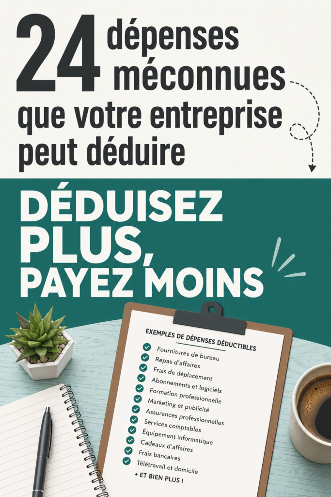 Dépenses professionnelles déductibles avec bureau et documents financiers