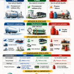 Différents types de gaz : LNG, CNG et LPG avec explications des différences