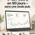 Une femme réfléchissant à des stratégies de revenu sans publicité.