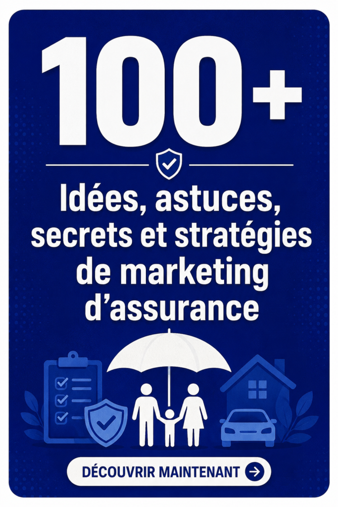 Image d'une femme d'affaires réfléchissant à des idées marketing dans le secteur de l'assurance.