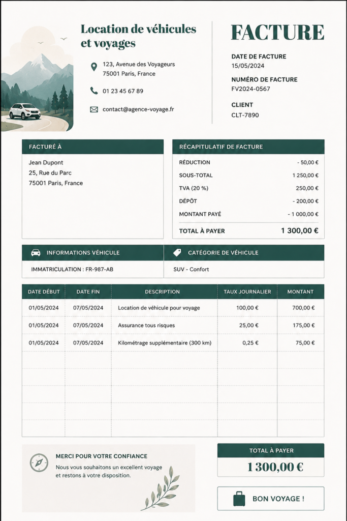 Femme souriante prenant en charge une voiture de location pour son voyage