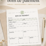 Modèle de bon de paiement à télécharger