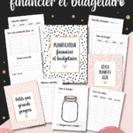 Planificateur financier à imprimer avec sections pour budget et économies