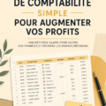 Illustration d'un bureau avec un ordinateur et des documents comptables, représentant un système de comptabilité simple.
