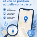Cartographie montrant la localisation d'un numéro de mobile sur une carte