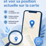 Cartographie montrant la localisation d'un numéro de mobile sur une carte