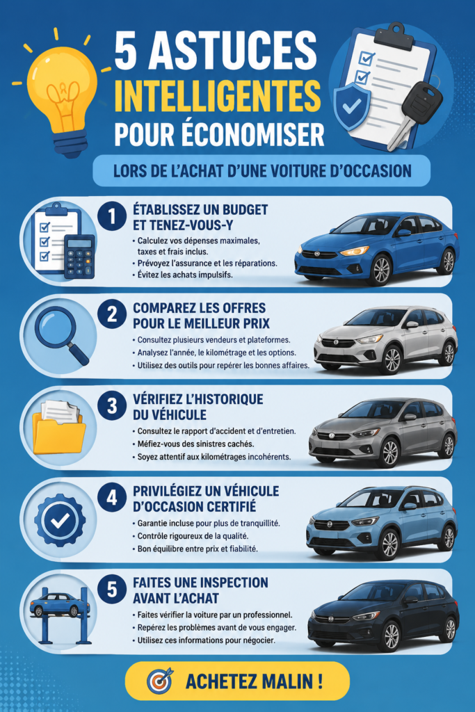 Achat d'une voiture d'occasion : astuces pour économiser