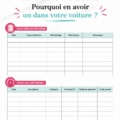 Carnet de suivi d'entretien automobile sur une table avec un crayon
