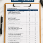 Modèle de liste de vérification pour inspection de véhicule