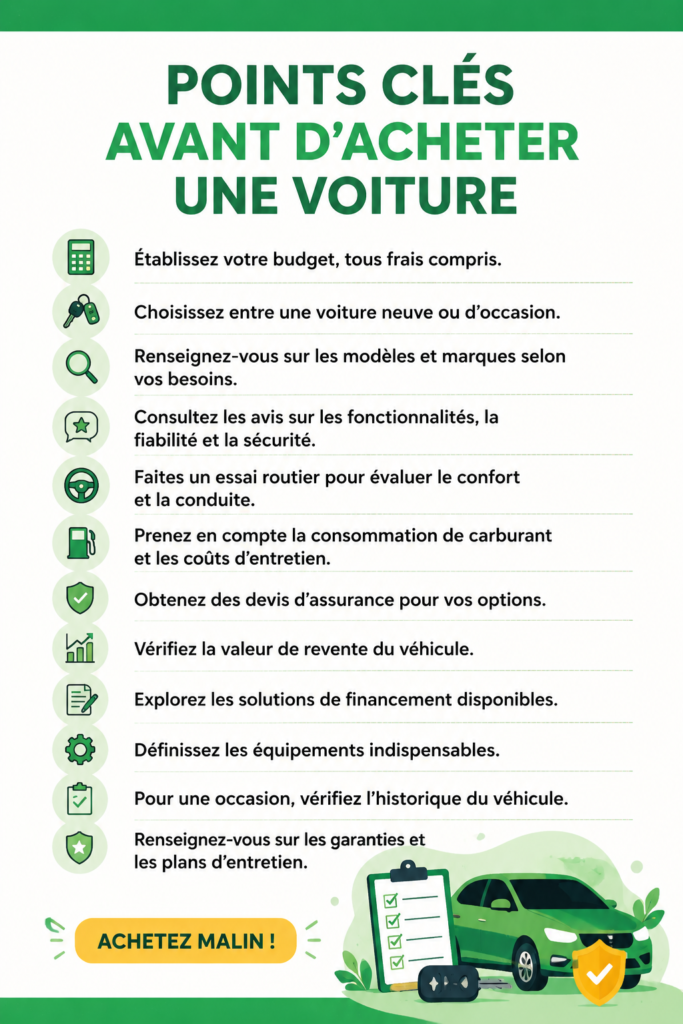 Femme souriante à côté de sa nouvelle voiture dans un environnement urbain