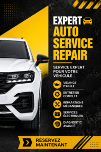 Femme vérifiant le niveau d'huile de sa voiture avec un sourire.