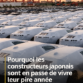 Vue d'ensemble d'un concessionnaire automobile japonais vide, mettant en avant le défi actuel du secteur.