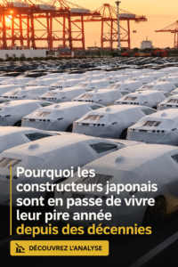 Vue d'ensemble d'un concessionnaire automobile japonais vide, mettant en avant le défi actuel du secteur.