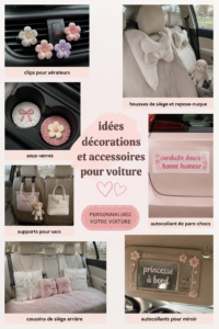 Idées décoration intérieure d'une voiture avec accessoires variés