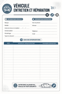 Femme effectuant l'entretien de sa voiture avec des outils