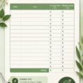 Femme utilisant un tableau de suivi pour planifier ses dépenses de carburant