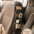 Organisateur de voiture esthétique avec accessoires pratiques