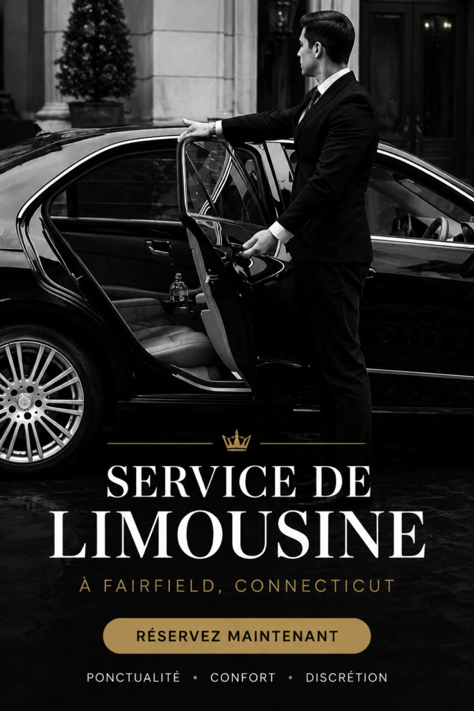 Une limousine élégante prête pour un trajet à Fairfield CT