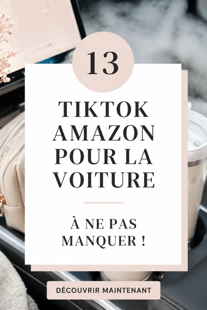 Sélection d'accessoires automobiles pratiques disponibles sur Amazon.