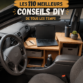 Une femme examinant un document en tenant un outil dans un garage pour la gestion de véhicule
