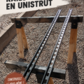Barres de lit en Unistrut créées avec des matériaux DIY modernes