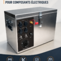 Boîte de batterie auxiliaire dans un véhicule bien rangé