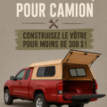 Capote en contreplaqué sur un camion, projet DIY