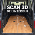 Image représentant un scan 3D d'un intérieur moderne.