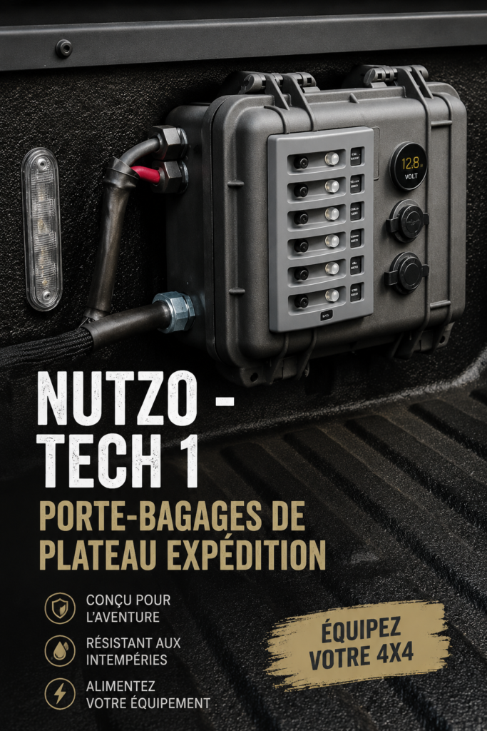 Rack de toit installé sur un véhicule professionnel, exemplifiant une bonne gestion de l'espace.