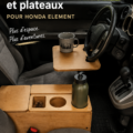 Véhicule professionnel bien organisé avec des accessoires pratiques