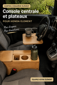 Véhicule professionnel bien organisé avec des accessoires pratiques
