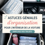 Intérieur de voiture bien organisé avec des accessoires pratiques