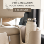 Une voiture bien organisée avec des accessoires de rangement pratiques et esthétiques.